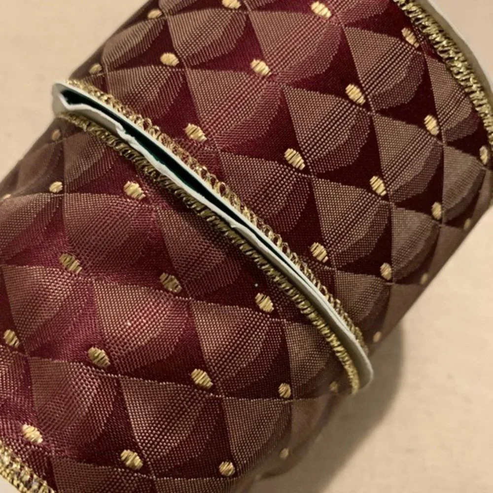 Trim A Tree | Ribbon | Burgundy Opulence Modern